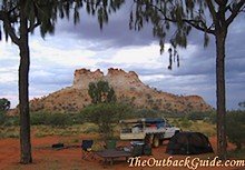 Camping at Chambers Pillar