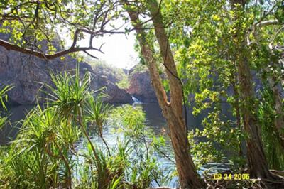 The beautiful and peaceful Edith Falls near Katherine